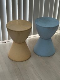 2 Pastel Outdoor Side Tables