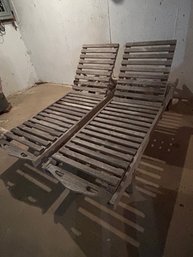 Pair Of Cavendish Plantation Teak Chaise Lounges