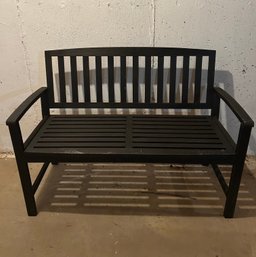 Black Wooden Bench