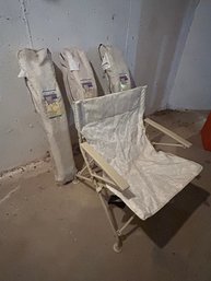 4 Fun In The Sun Outdoor Folding Chairs