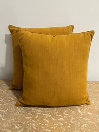 Pair Of OKA Throw Pillows In Rust