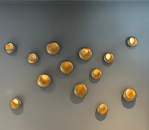 16 Decorative Brass Wall Tea Light Sconces