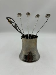 Michael Aram Coffee Pot With 4 Spoons