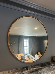 Brass 38' Round Mirror