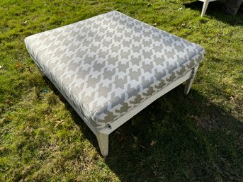 Teak Ottoman With Cushion