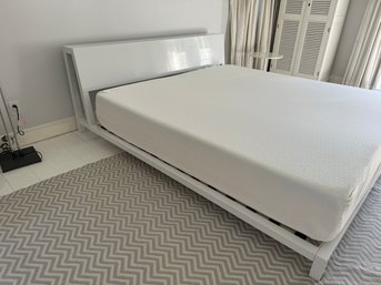 CB2 King Size Metal Bed With Mattress