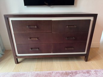 Six Drawer Dresser With Bronze Pulls
