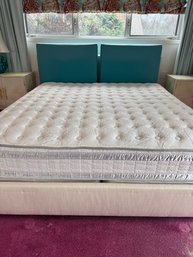 Custom Modern King Bed With Serta Mattress