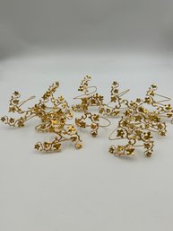 Lot Of 10 Gold Grape And Leaf Metal Napkin Holders (1of2)