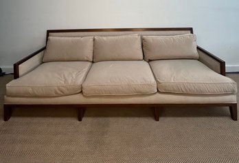 9Ft Custom Beige Sofa