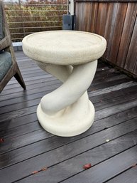 Stone Twist Outdoor Side Table #1