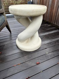Stone Twist Outdoor Side Table #2