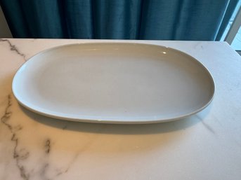 Schmidt White Ceramic Platter