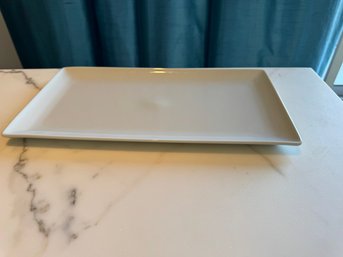 Apilco White Ceramic Platter