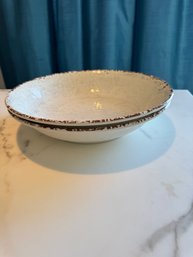 Two Williams Sonoma Rustic Melamine Serving Bowls