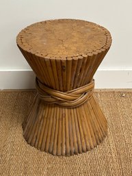 Vintage Bamboo Side Table