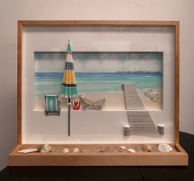 Darryl Noreen Signed 3D Beach Scene