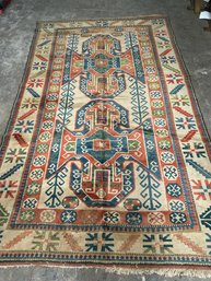 Vintage Hand Knotted Rug. 6.5x12ft