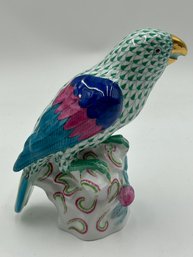 Vintage Herend Porcelain Parrot Figurine