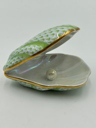 Vintage Herend Oyster With Pearl