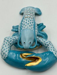 Vintage Herend Hand Painted Lobster Figurine