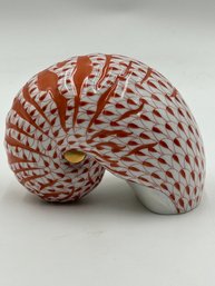 Vintage Herend Hungarian Porcelain Nautilus Shell