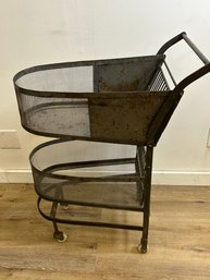 Two Tiered Metal Cart