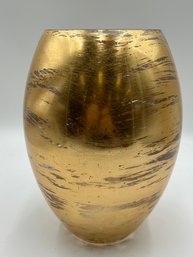 Gold Painted Glass Vase