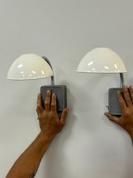 Pair Of Schoolhouse Wall Sconces