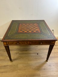 Maitland-Smith Scarborough House Chess/backgammon Game Table
