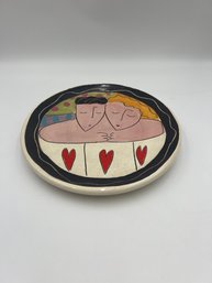 They Covered Themselves With Love Pottery Plate Art