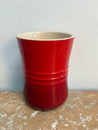 6.5' Le Creuset Stoneware Utensil Crock In Bright Red