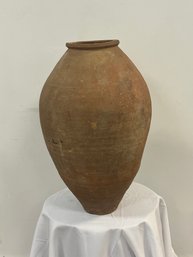 Small Vintage European Terracotta Olive Jar