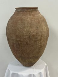 Large Vintage European Terracotta Olive Jar
