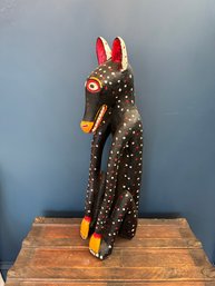 Mexican Folk Art Wood Carving Animal