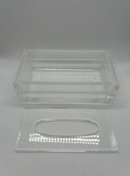Lucite Tissue Box