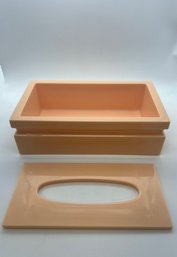 Peach Tissue Box