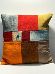 Turkish Patchwork Hemp Throw Pillow