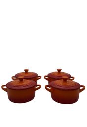Le Creuset Stoneware Individual Cocotte Baker, Orange-Red