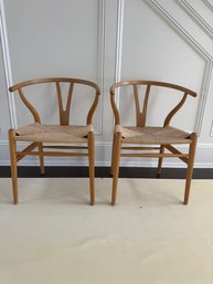 Pair Of Wishbone Chairs