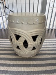 Glazed Stone Garden Bench