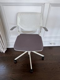 White Modern Desk Chair #1