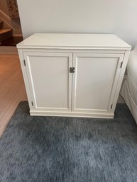 Pottery Barn White Double Door Cabinet