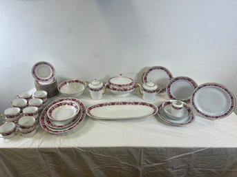 44 Piece Royal Limoges Rose De Paris China