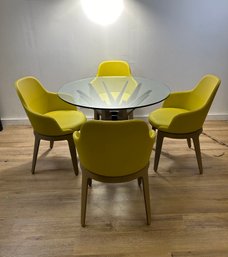 Roche Bobois Table And 4 Swivel Chairs