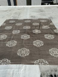 8x10 Gray And White Amagansett Rug