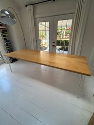 Custom Modern Natural Wood Dining Table