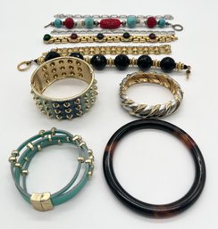 Lot Of 10 Costume Jewelry Bracelets