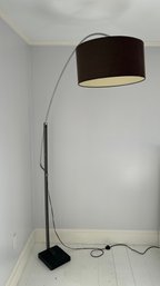 Contemporary Arc Lamp With Stone Base