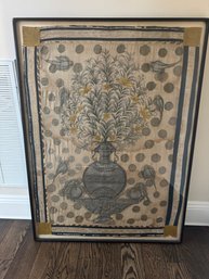 Antique Asian Painting  On Cloth